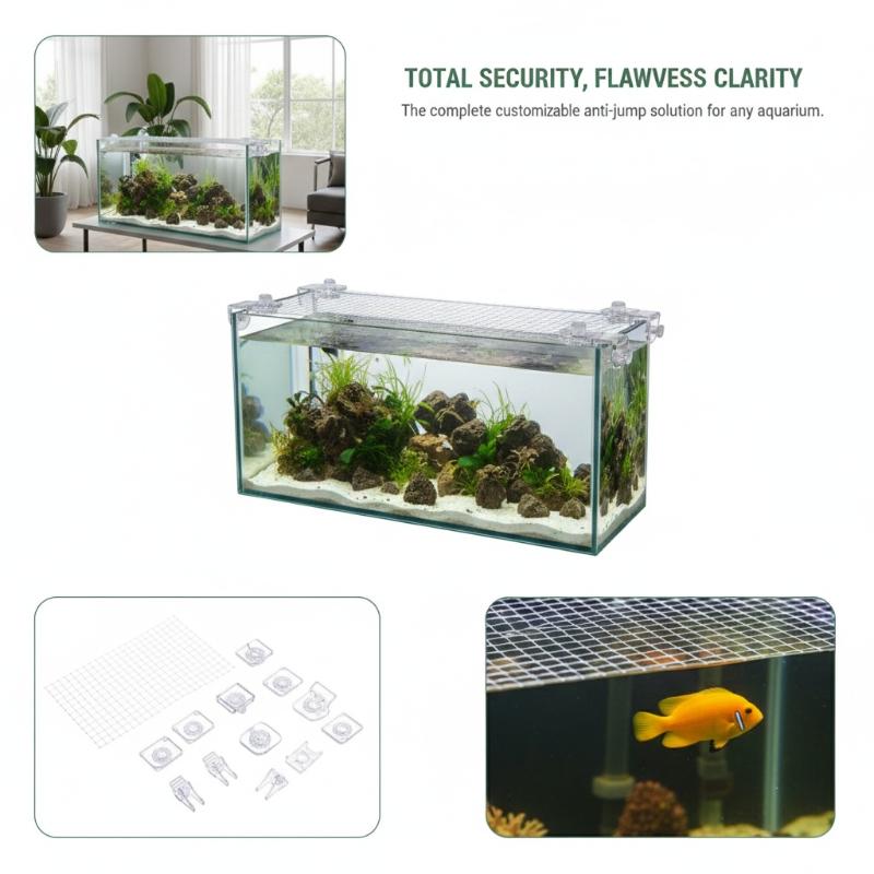 Aquarium Fish Jump Guard - 1Pcs Fish Tank Net Anti Jumping