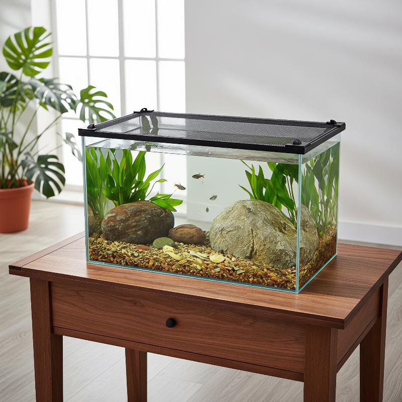 Aquarium Fish Jump Guard - Magnetic Fish Tank Anti Jump Mesh