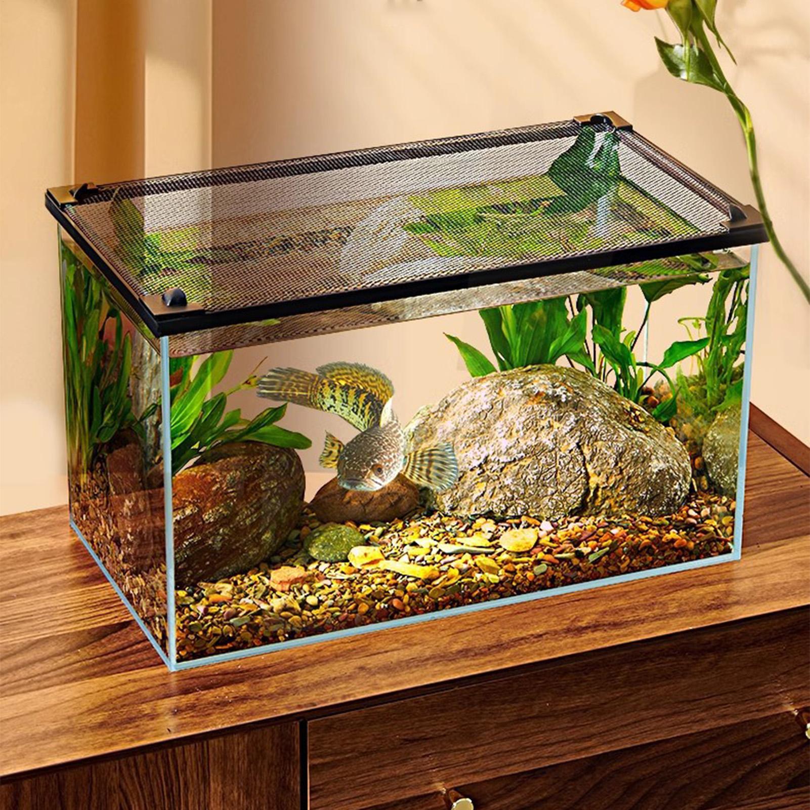 Anti Jumping Magnetic Clear DI - Aquarium Fish Jump Guard recension och pris