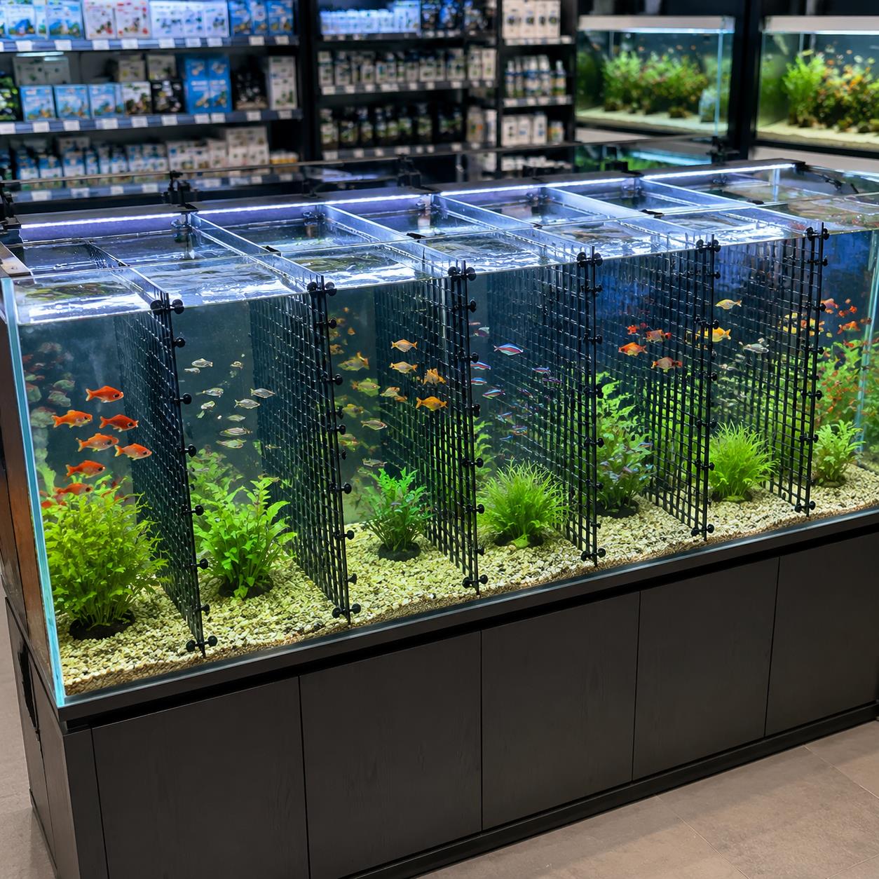 Aquarium Divider Grid System E - Tank Divider Mesh recension och pris