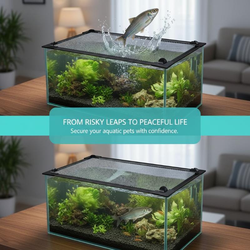 Magnetic Fish Tank Anti Jump M - Aquarium Fish Jump Guard recension och pris