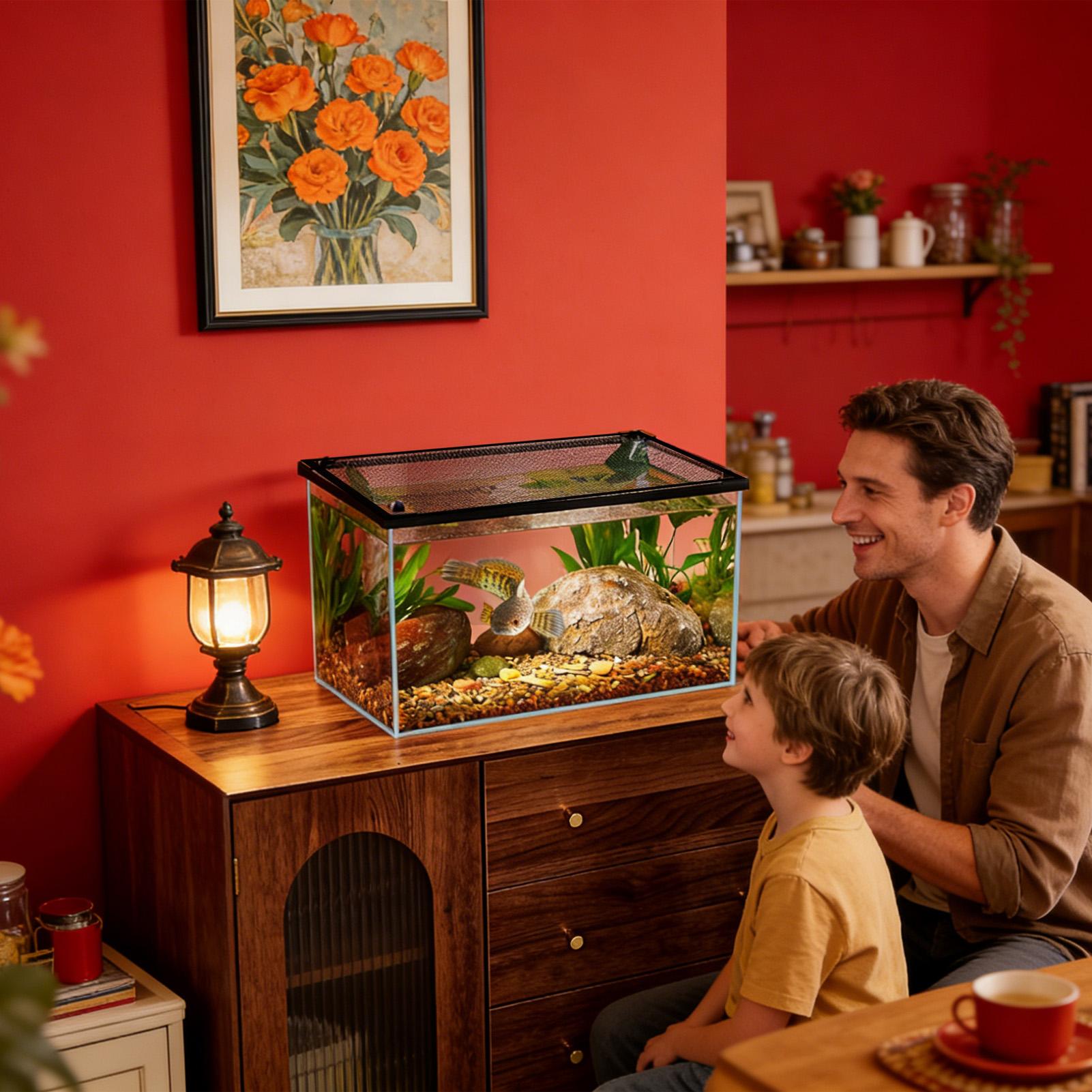 Anti Jumping Magnetic Durable  - Aquarium Fish Jump Guard recension och pris