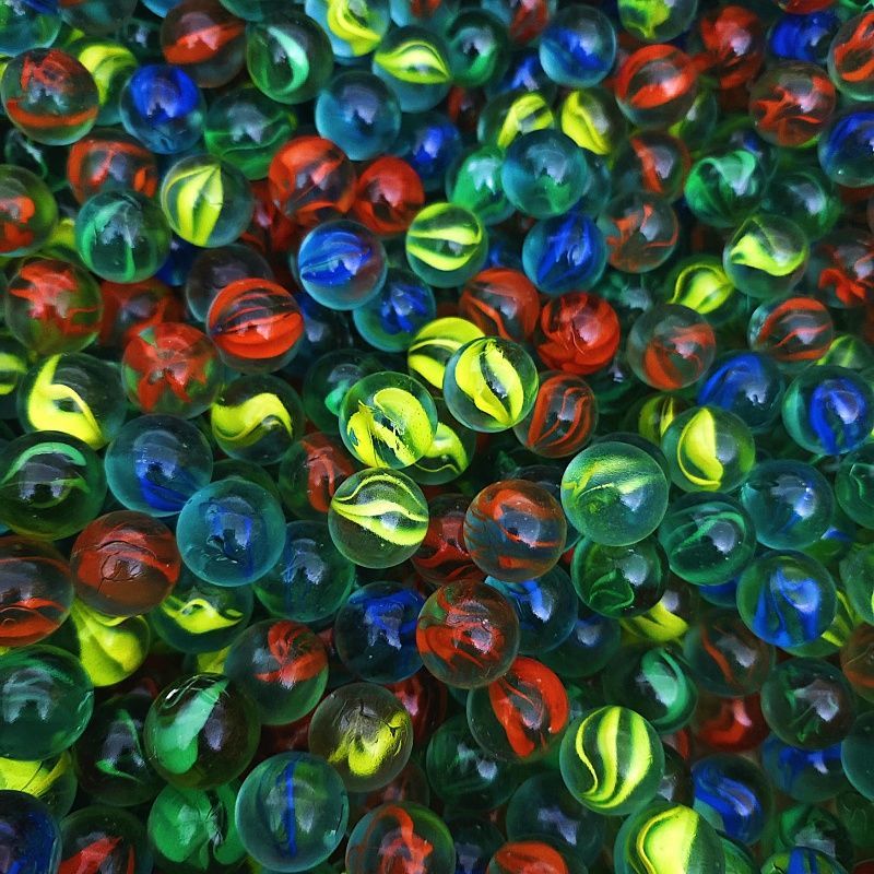 16mm Colorful Glass Marbles Tr - Aquarium Fish Game recension och pris